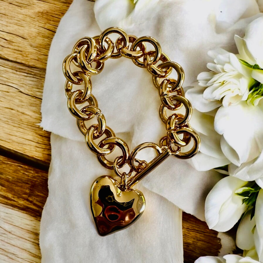 Bessie Gold Heart