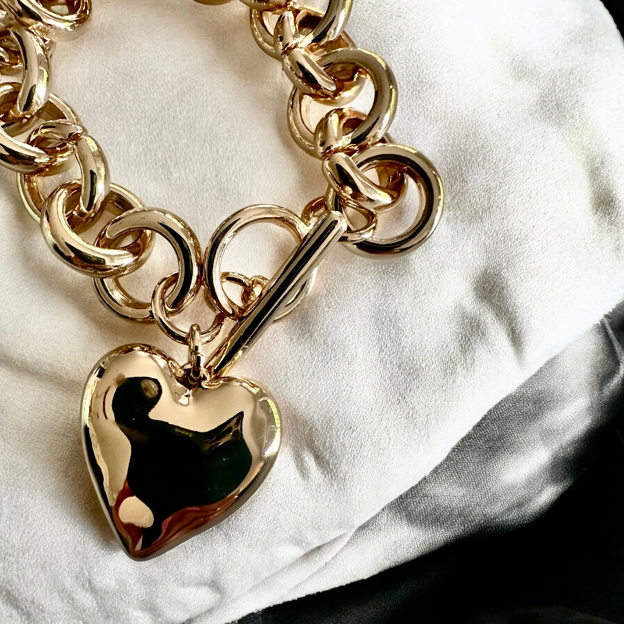 Bessie Gold Heart